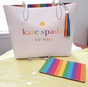 NWOT Kate Spade LTD EDITION Rainbow Logo Bundle